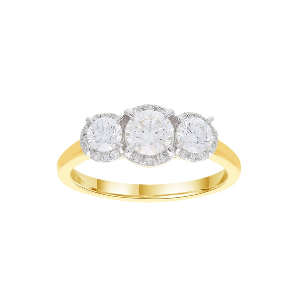 1.02ct Lab Grown Diamond Ring in 9ct Yellow Gold